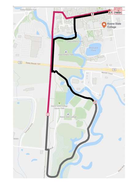 Hootie's 5k Race Map