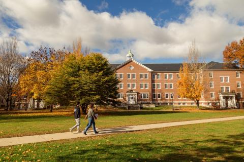 A shot of Fiske Quad during the fall